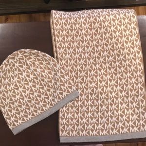 Michael Kors hat and scarf set